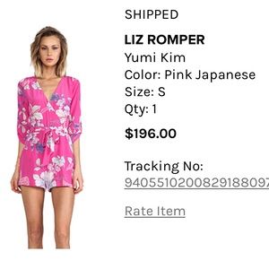 Pink yumi Kim romper